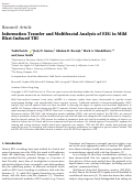 Cover page: Information Transfer and Multifractal Analysis of EEG in Mild Blast-Induced TBI