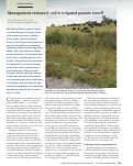 Cover page: Management reduces E. coli in irrigated pasture runoff