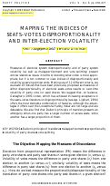 Cover page: Mapping the Indices of Seats–Votes Disproportionality and Inter-Election Volatility