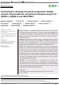 Cover page: Ocrelizumab in relapsing and primary progressive multiple sclerosis: Pharmacokinetic and pharmacodynamic analyses of OPERA I, OPERA II and ORATORIO