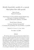 Cover page: Strictly hyperbolic models of co-current three-phase flow with gravity