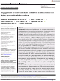 Cover page: Engagement of older adults in STRIDE's multifactorial fall injury prevention intervention