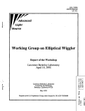 Cover page: Working Group on Elliptical Wiggler - Proceedings