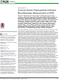 Cover page: Common Genetic Polymorphisms Influence Blood Biomarker Measurements in COPD