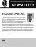 Cover page: President's Message