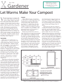 Cover page: Let Worms Make Your Compost: A Short Guide to Vermicomposting