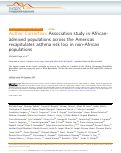 Cover page: Author Correction: Association study in African-admixed populations across the Americas recapitulates asthma risk loci in non-African populations