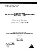 Cover page: Fifteenth Annual UCLA Survey of Business School Computer Usage: Business School Information Technology and Distance Learning Resources and Uses