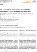 Cover page: The Land Use Model Intercomparison Project (LUMIP) contribution to CMIP6: rationale and experimental design
