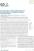 Cover page: The Interaction of Genetic Background and Mutational Effects in Regulation of Mouse Craniofacial Shape