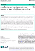 Cover page: A scaffolded and annotated reference genome of giant kelp (Macrocystis pyrifera)