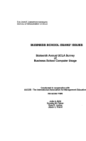 Cover page: Sixteenth Annual UCLA Survey of Business School Computer Usage: Business School Dean's Issues