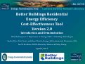 Cover page: Better Buildings Residential Energy Efficiency Cost-Effectiveness Tool Version 2.0: