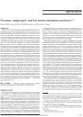 Cover page: Fructose, weight gain, and the insulin resistance syndrome 1 , 2 , 3