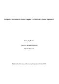 Cover page: Pedagogical Motivations for Student Computer Use That Lead to Student Engagement