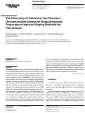 Cover page: The University of California, San Francisco Documentation System for Retinoblastoma: Preparing to Improve Staging Methods for This Disease