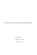 Cover page: Business E-Waste Geographical Comparison Study