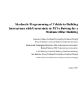 Cover page: Stochastic Programming of Vehicle to Building Interactions with Uncertainty in PEVs Driving for a Medium Office Building