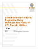 Cover page: State Performance-Based Regulation Using Multiyear Rate Plans for U.S. Electric Utilities