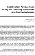 Cover page: United States Aerial Archives: Teaching and Theorizing Transnational American Studies in Japan