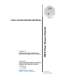 Cover page: Cool - Color Roofing Material PIER Final Project Report
