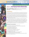 Cover page: 4-H After-School Program: Bloco Drum and Dance, Part 4. Developing Positive Relationships.