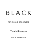 Cover page: Black