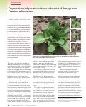 Cover page: Crop rotation and genetic resistance reduce risk of damage from Fusarium wilt in lettuce
