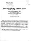 Cover page: Reuse of off-the-shelf constraint solvers in C2-style architectures