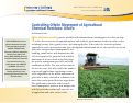 Cover page: Controlling Offsite Movement of Agricultural Chemical Residues: Alfalfa