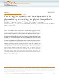 Cover page: Correcting for sparsity and interdependence in glycomics by accounting for glycan biosynthesis