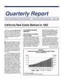 Cover page: California Real Estate Markets in 1992