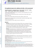 Cover page: Occupational exposure to antimony trioxide: a risk assessment