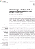 Cover page: The Antifungal Activity of HMA, an Amiloride Analog and Inhibitor of Na<sup>+</sup>/H<sup>+</sup> Exchangers.