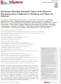 Cover page: Microbiome Metadata Standards: Report of the National Microbiome Data Collaborative’s Workshop and Follow-On Activities
