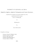 Cover page: Simple Lie algebras, algebraic prolongations and contact structures