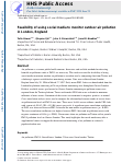 Cover page: Feasibility of using social media to monitor outdoor air pollution in London, England