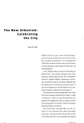 Cover page: The New Urbanism:  Celebrating the City