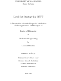 Cover page: Level Set Strategy for SCFT