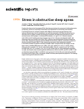 Cover page: Stress in obstructive sleep apnea