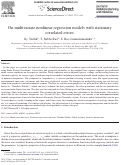 Cover page: On multivariate nonlinear regression models with stationary correlated errors