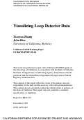 Cover page: Visualizing Loop Detector Data