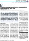 Cover page: Government laboratory worker with lung cancer: comparing risks from beryllium, asbestos, and tobacco smoke.