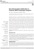 Cover page: Non-Desmoglein Antibodies in Patients With Pemphigus Vulgaris
