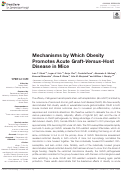 Cover page: Mechanisms by Which Obesity Promotes Acute Graft-Versus-Host Disease in Mice