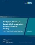 Cover page: The Spatial Dilemma of Sustainable Transportation and Just Affordable Housing: Part II, Low-income Housing Tax Credits