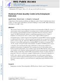 Cover page: Membrane Protein Quantity Control at the Endoplasmic Reticulum