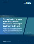 Cover page: Strategies to Preserve Transit-accessible Affordable Housing in Southern California