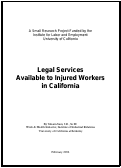Cover page: Legal Services Available to Injured Workers in California
