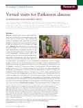 Cover page: Virtual visits for Parkinson disease